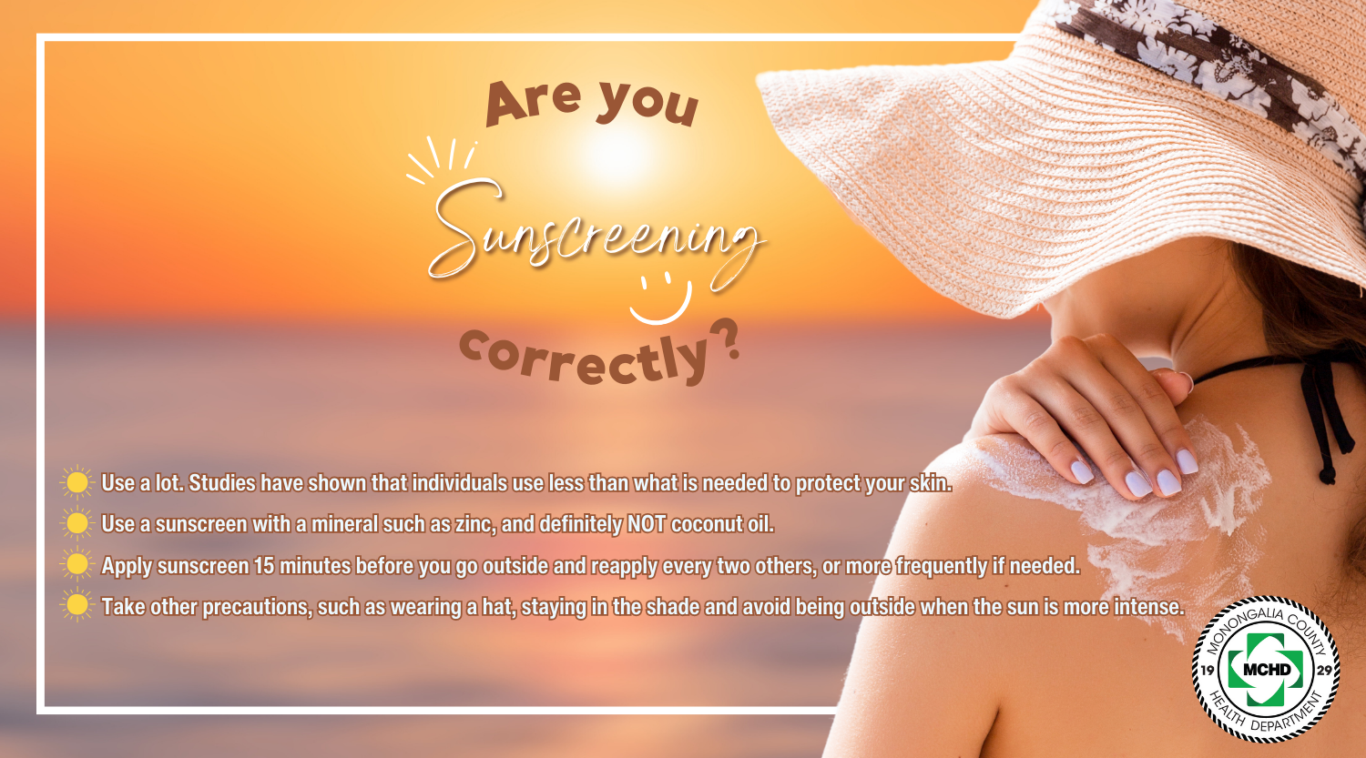 Are you sunscreening correctly?