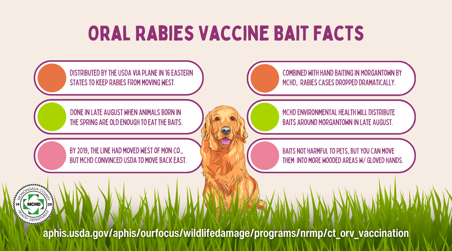 Oral rabies vaccine bait drop dates set for August